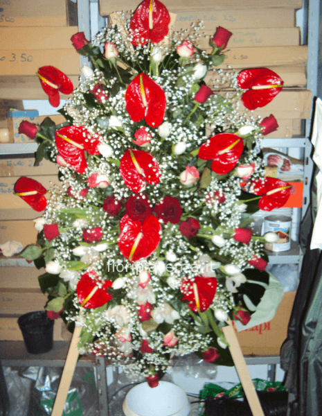 Cuscino funebre di fiori misti