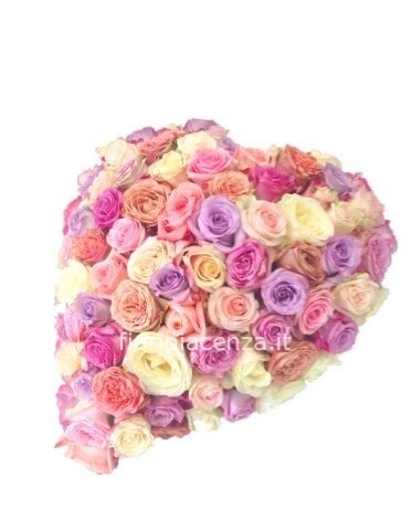 Cuore di rose assortite